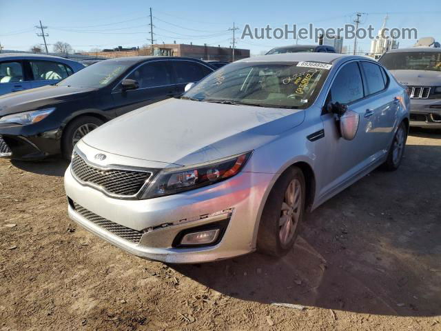 2014 Kia Optima Lx Silver vin: 5XXGM4A75EG320538