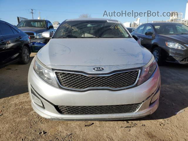 2014 Kia Optima Lx Silver vin: 5XXGM4A75EG320538