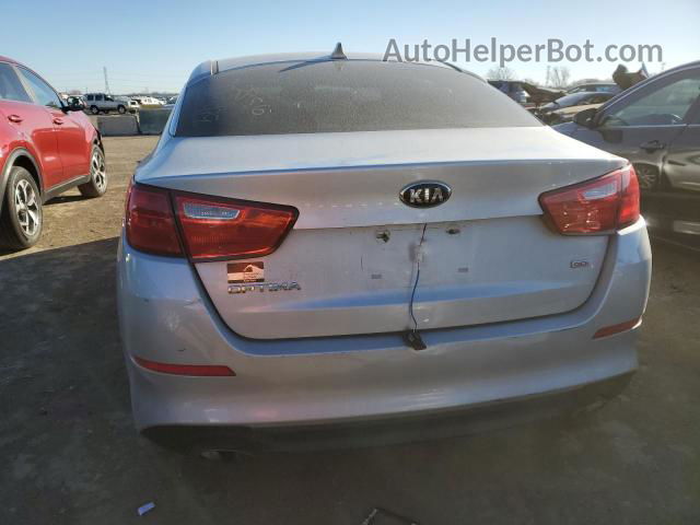 2014 Kia Optima Lx Silver vin: 5XXGM4A75EG320538