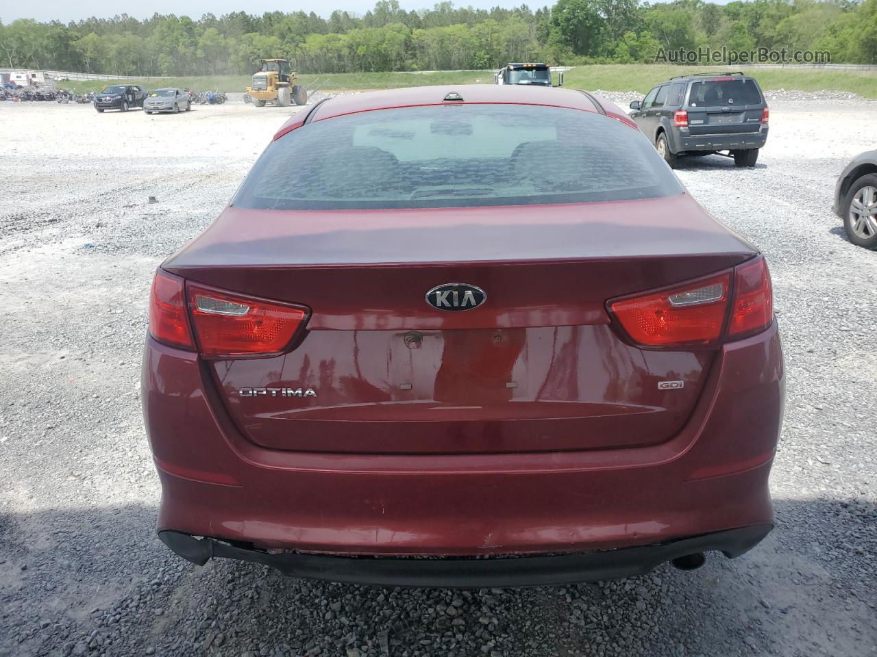 2014 Kia Optima Lx Red vin: 5XXGM4A75EG320636