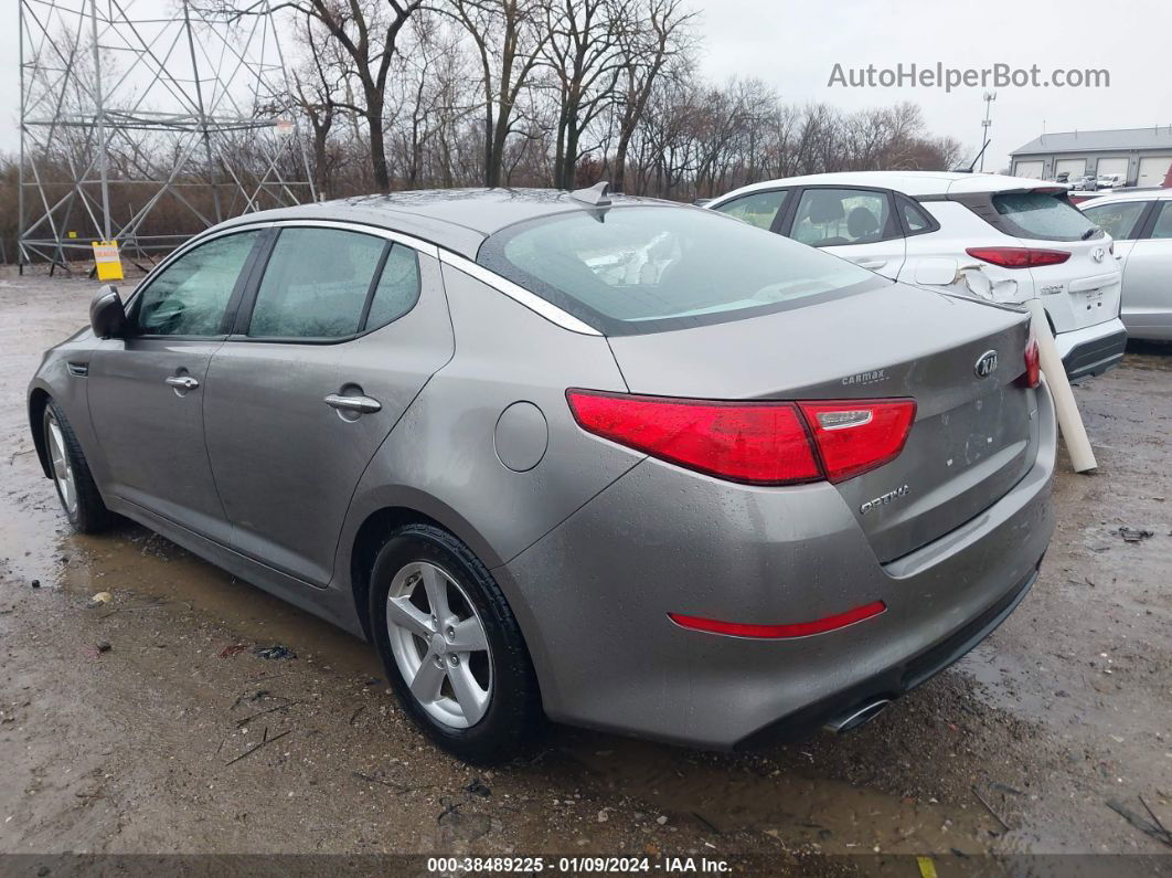 2014 Kia Optima Lx Gray vin: 5XXGM4A75EG336576