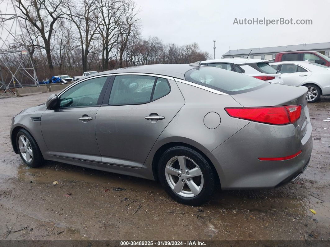 2014 Kia Optima Lx Gray vin: 5XXGM4A75EG336576