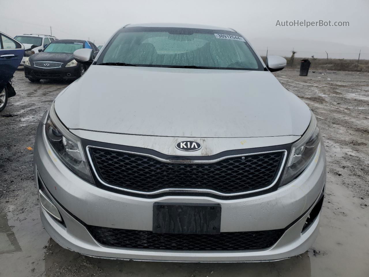 2014 Kia Optima Lx Silver vin: 5XXGM4A75EG337310