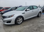 2014 Kia Optima Lx Silver vin: 5XXGM4A75EG337310