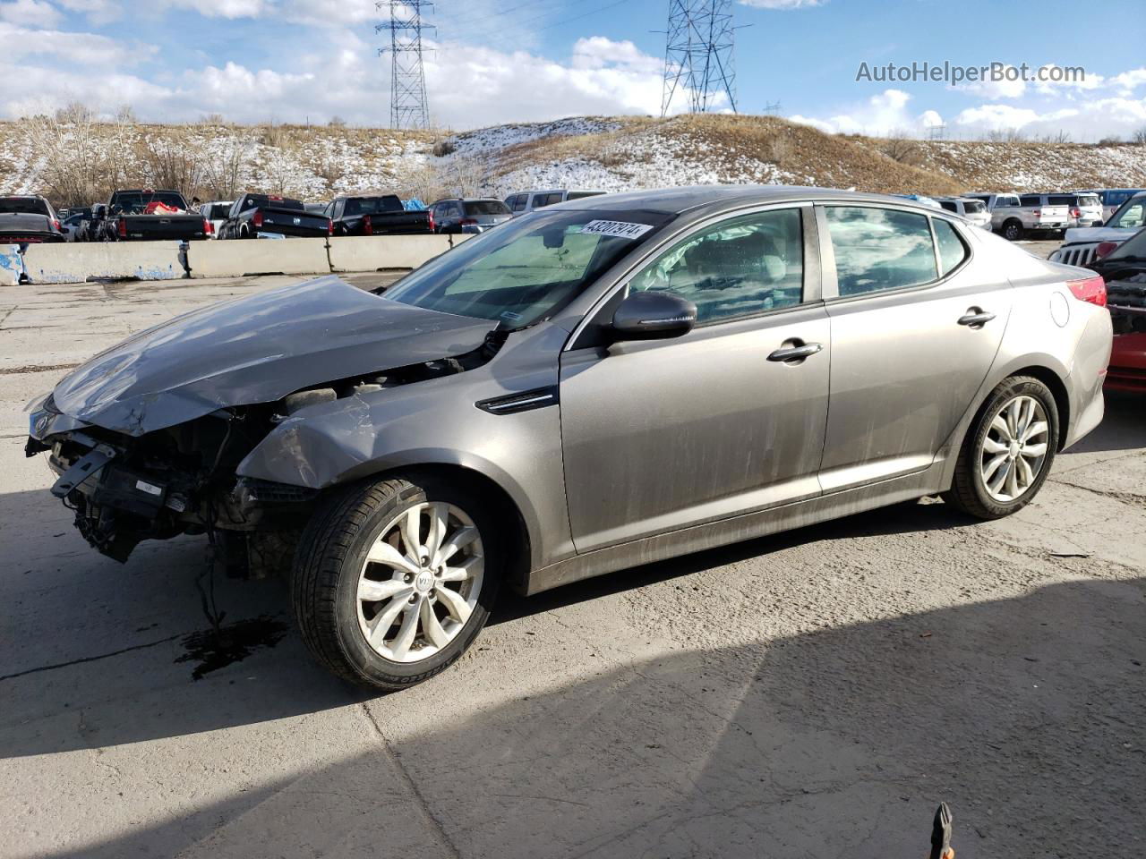 2014 Kia Optima Lx Tan vin: 5XXGM4A75EG348999