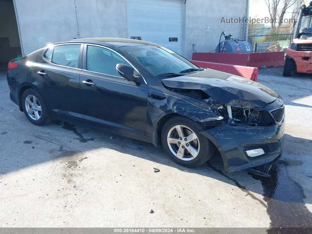 2014 Kia Optima Lx Black vin: 5XXGM4A75EG351076