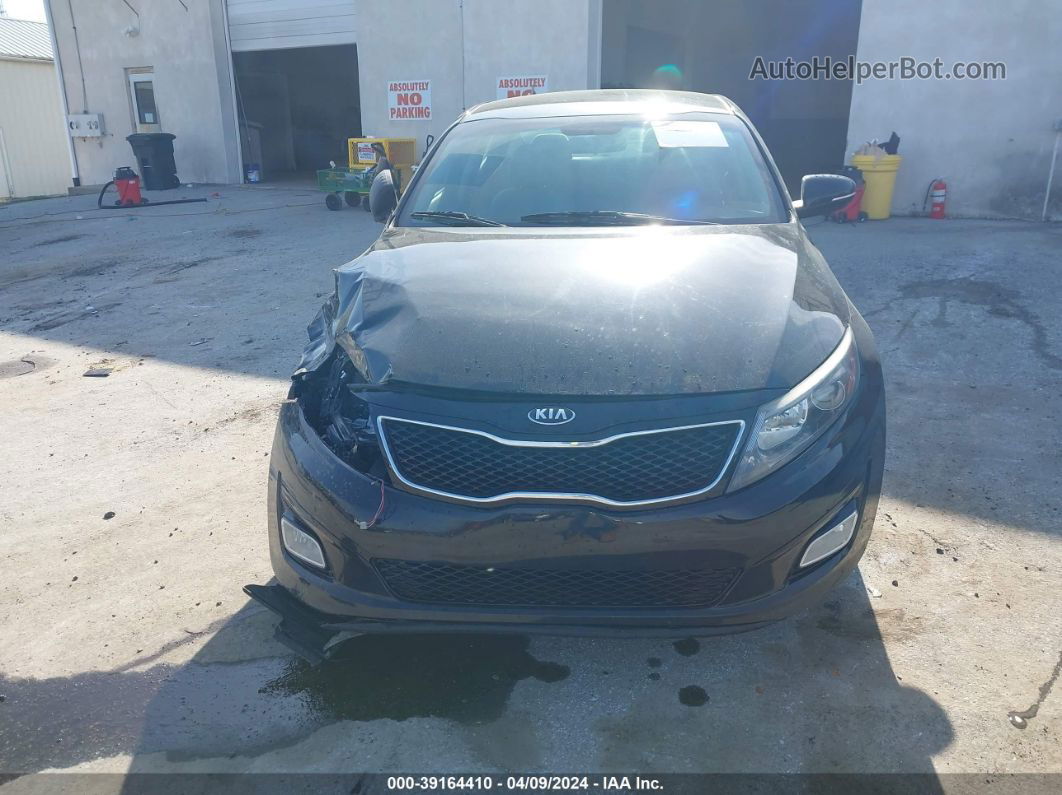 2014 Kia Optima Lx Black vin: 5XXGM4A75EG351076