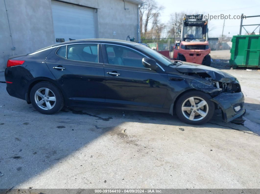 2014 Kia Optima Lx Black vin: 5XXGM4A75EG351076