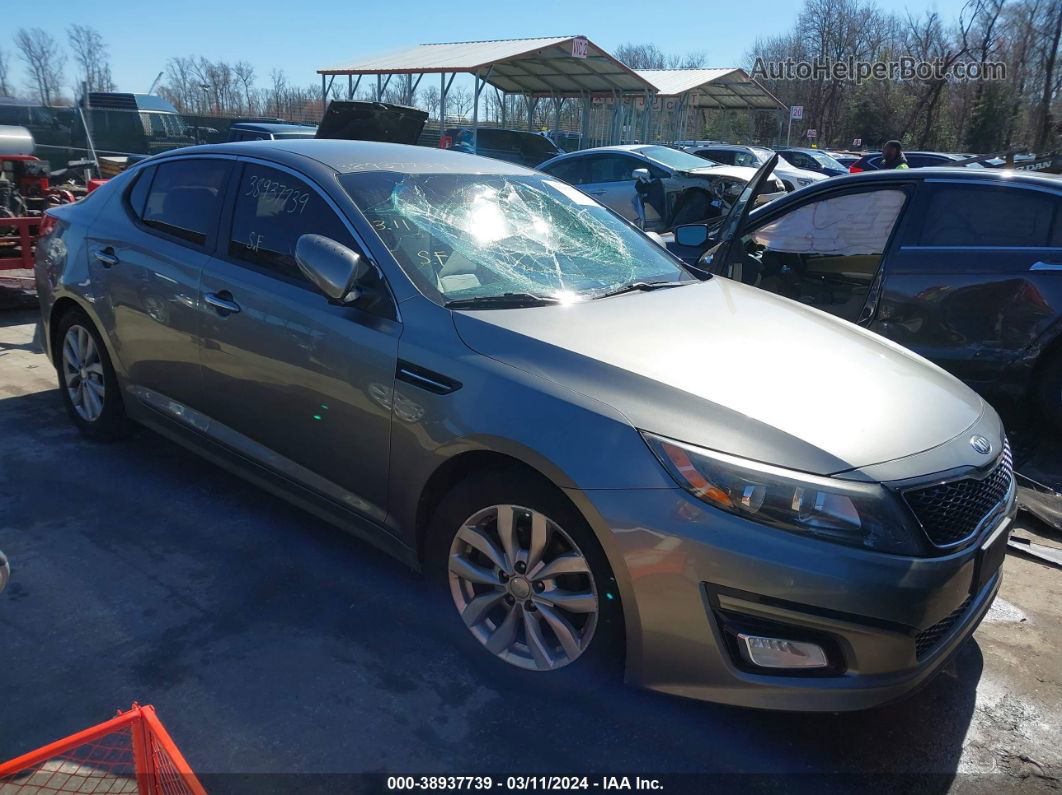 2014 Kia Optima Lx Silver vin: 5XXGM4A75EG351093