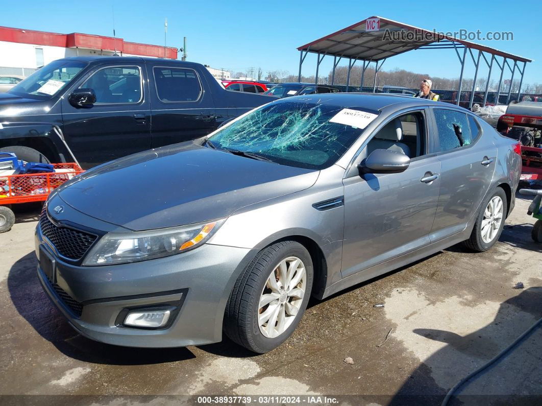 2014 Kia Optima Lx Silver vin: 5XXGM4A75EG351093