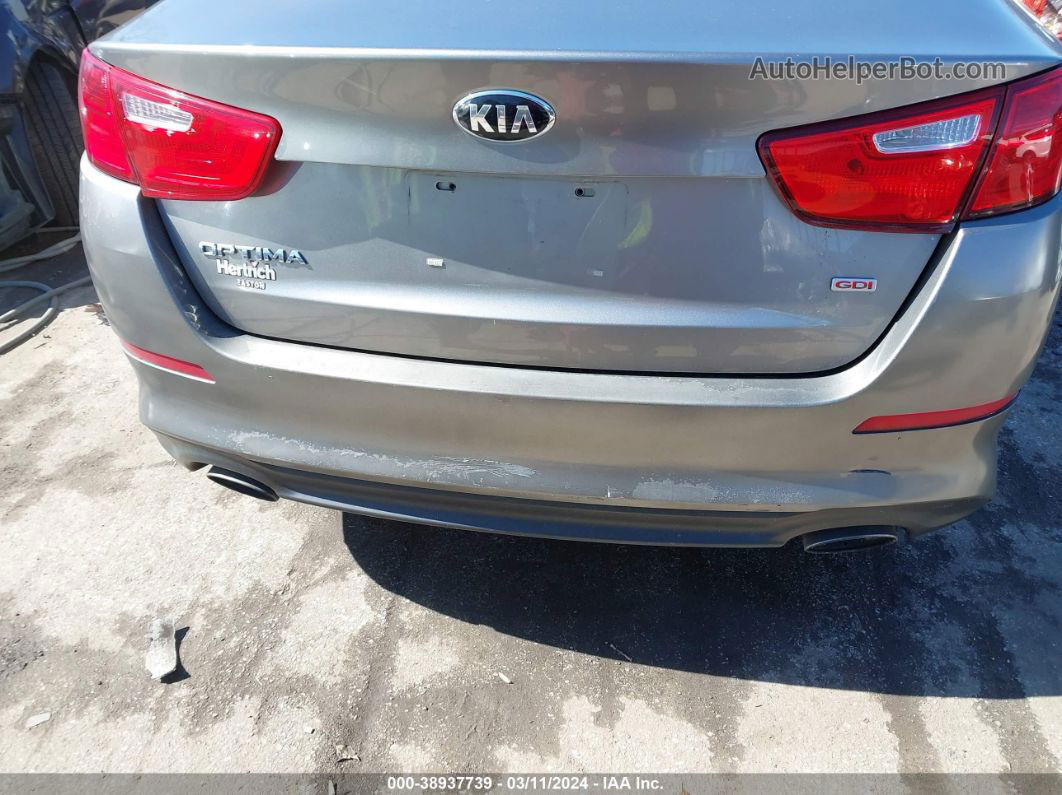 2014 Kia Optima Lx Серебряный vin: 5XXGM4A75EG351093