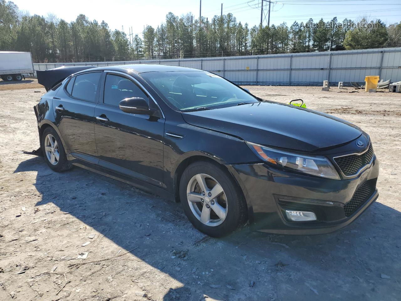 2015 Kia Optima Lx Черный vin: 5XXGM4A75FG381759