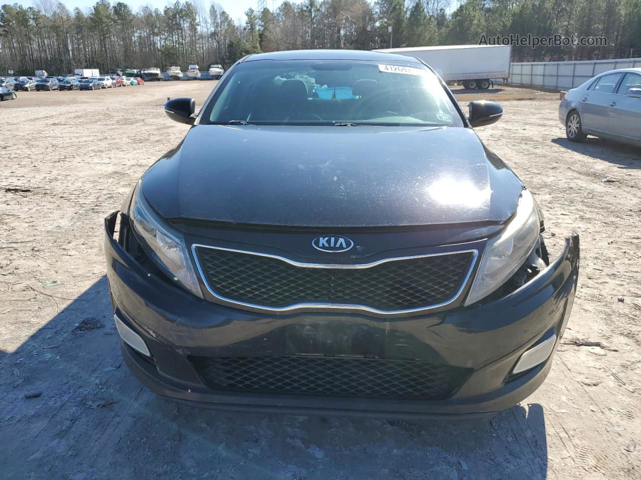 2015 Kia Optima Lx Черный vin: 5XXGM4A75FG381759