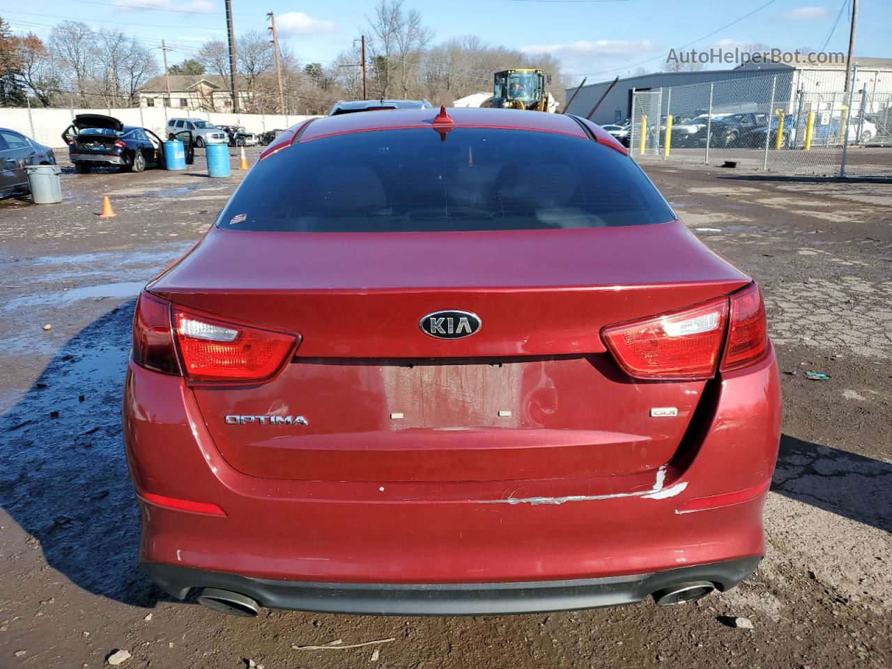 2015 Kia Optima Lx Red vin: 5XXGM4A75FG410273