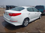 2015 Kia Optima Lx White vin: 5XXGM4A75FG437814