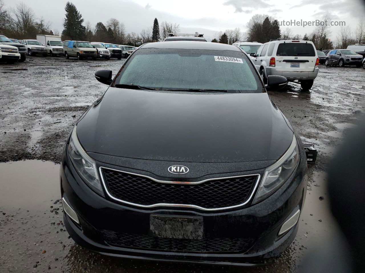 2015 Kia Optima Lx Black vin: 5XXGM4A75FG437957