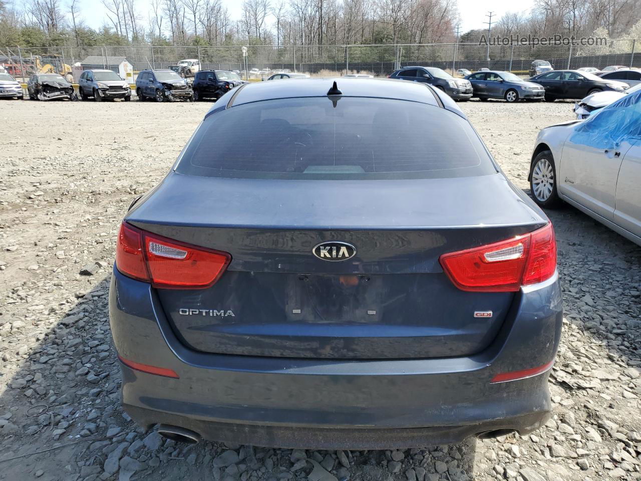 2015 Kia Optima Lx Charcoal vin: 5XXGM4A75FG441216