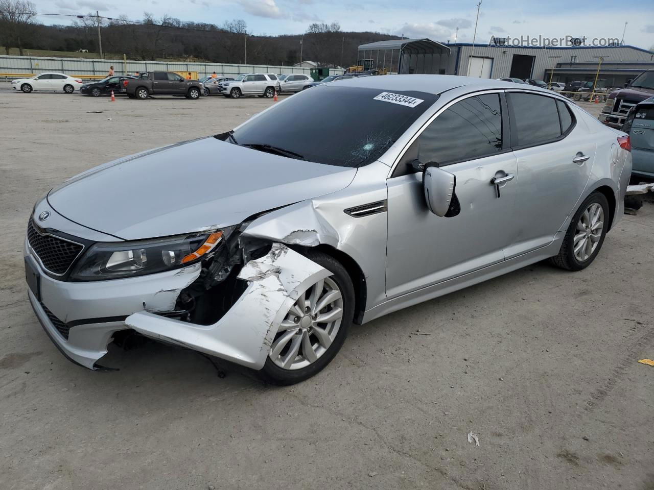 2015 Kia Optima Lx Gray vin: 5XXGM4A75FG498189