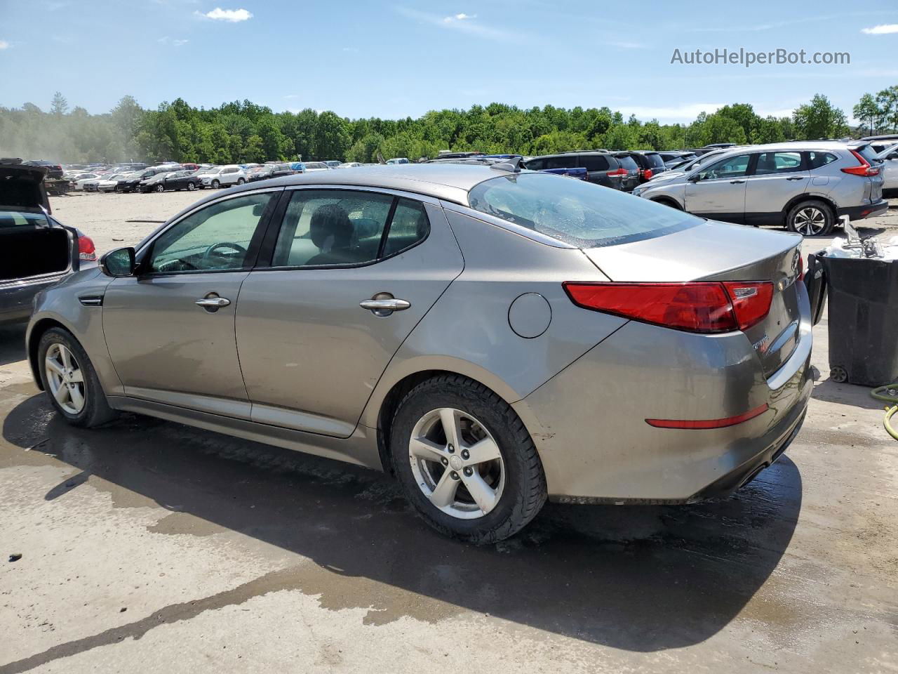 2015 Kia Optima Lx Gray vin: 5XXGM4A75FG505240