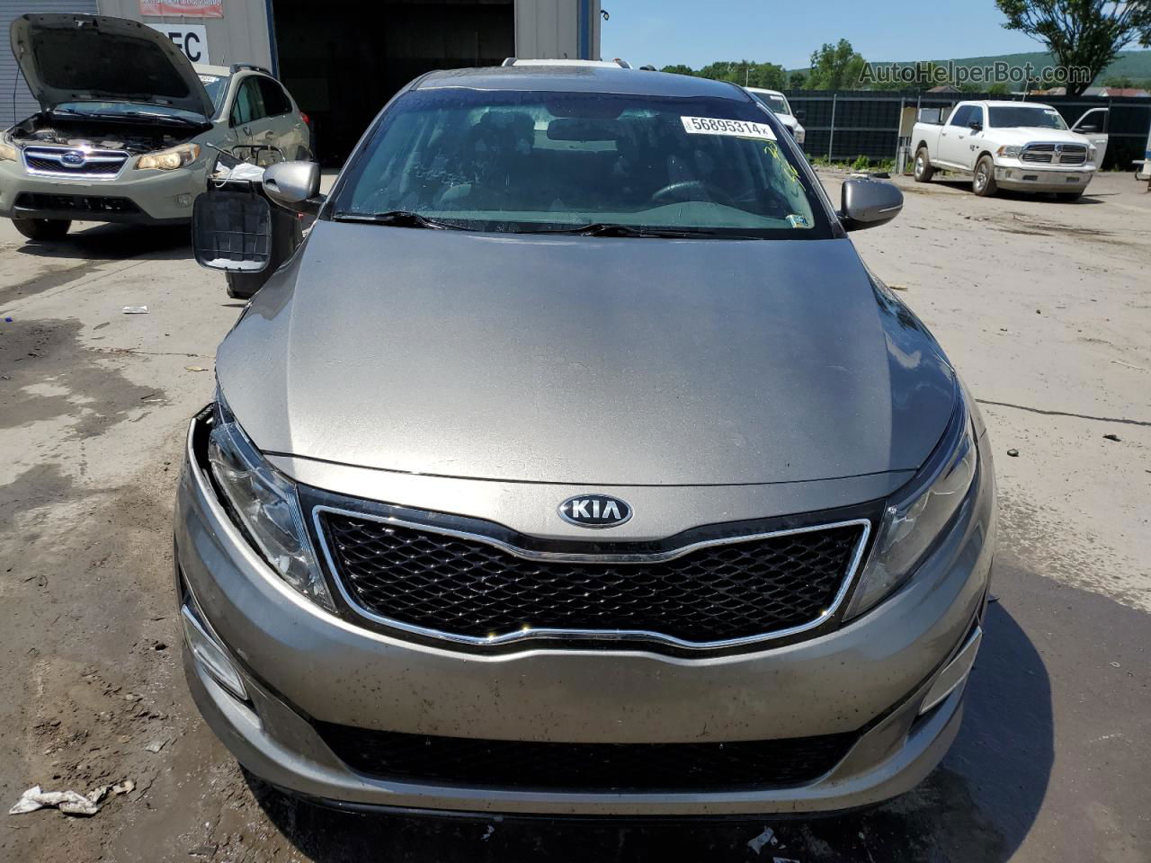 2015 Kia Optima Lx Gray vin: 5XXGM4A75FG505240