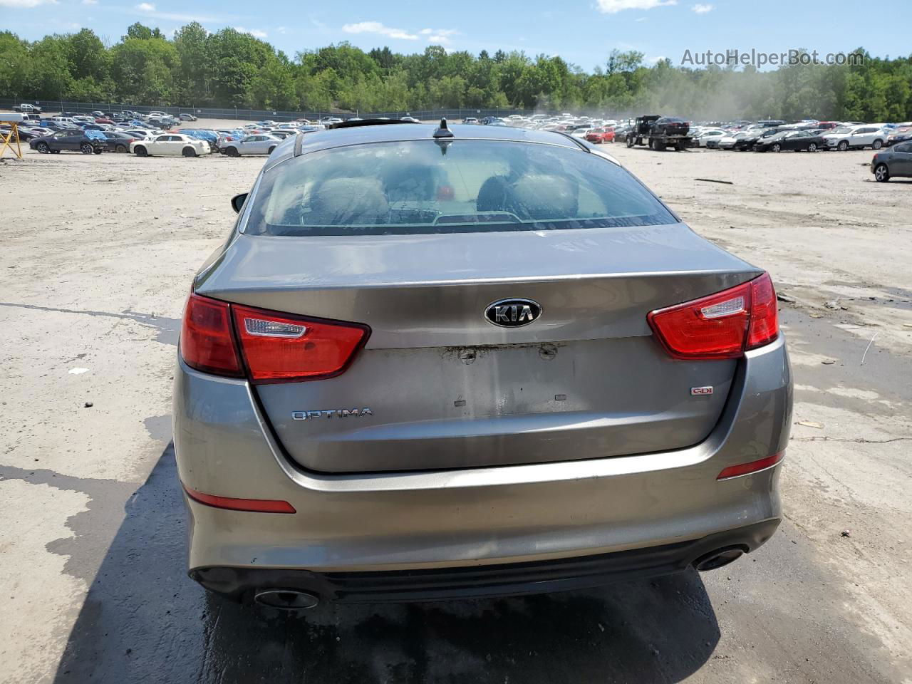 2015 Kia Optima Lx Gray vin: 5XXGM4A75FG505240