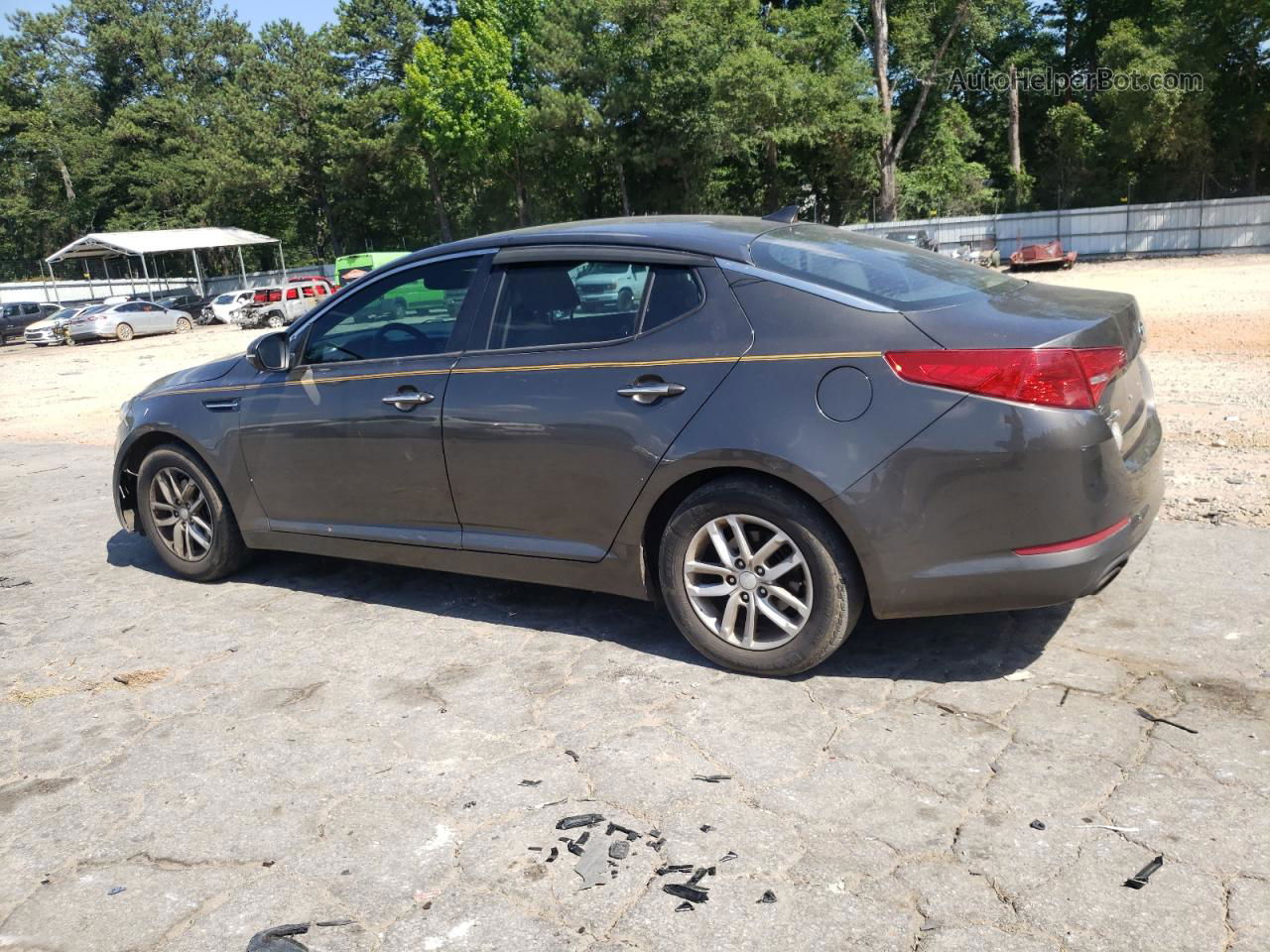 2013 Kia Optima Lx Charcoal vin: 5XXGM4A76DG158398