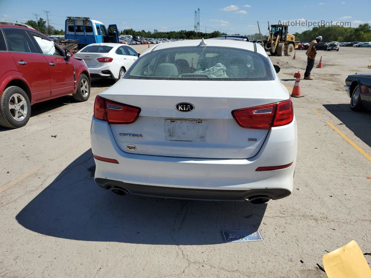 2014 Kia Optima Lx Белый vin: 5XXGM4A76EG261564