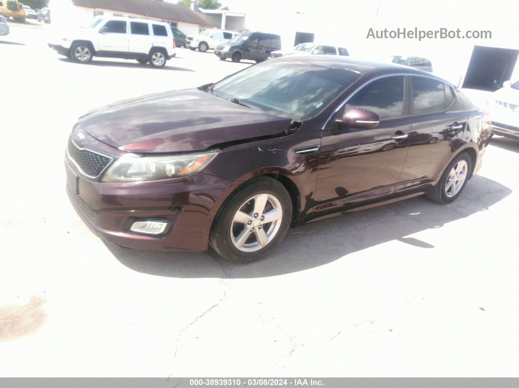 2014 Kia Optima Lx Purple vin: 5XXGM4A76EG261869