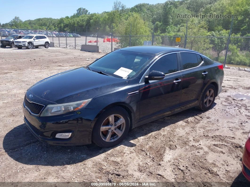 2014 Kia Optima Lx Black vin: 5XXGM4A76EG264190