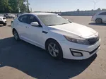 2014 Kia Optima Lx White vin: 5XXGM4A76EG279238