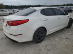 2014 Kia Optima Lx White vin: 5XXGM4A76EG280325