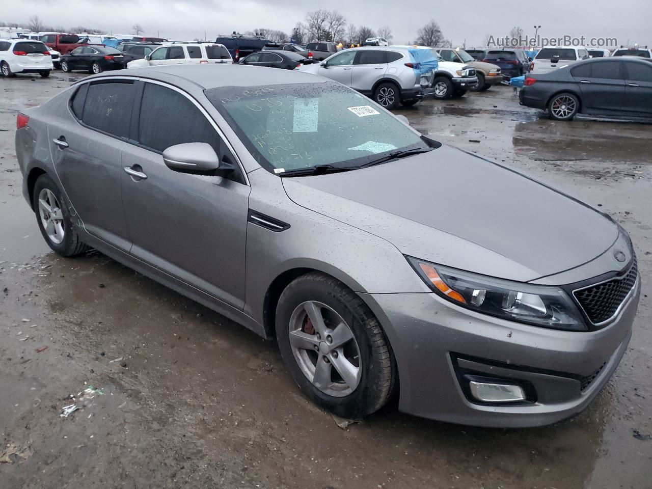 2014 Kia Optima Lx Серый vin: 5XXGM4A76EG282513