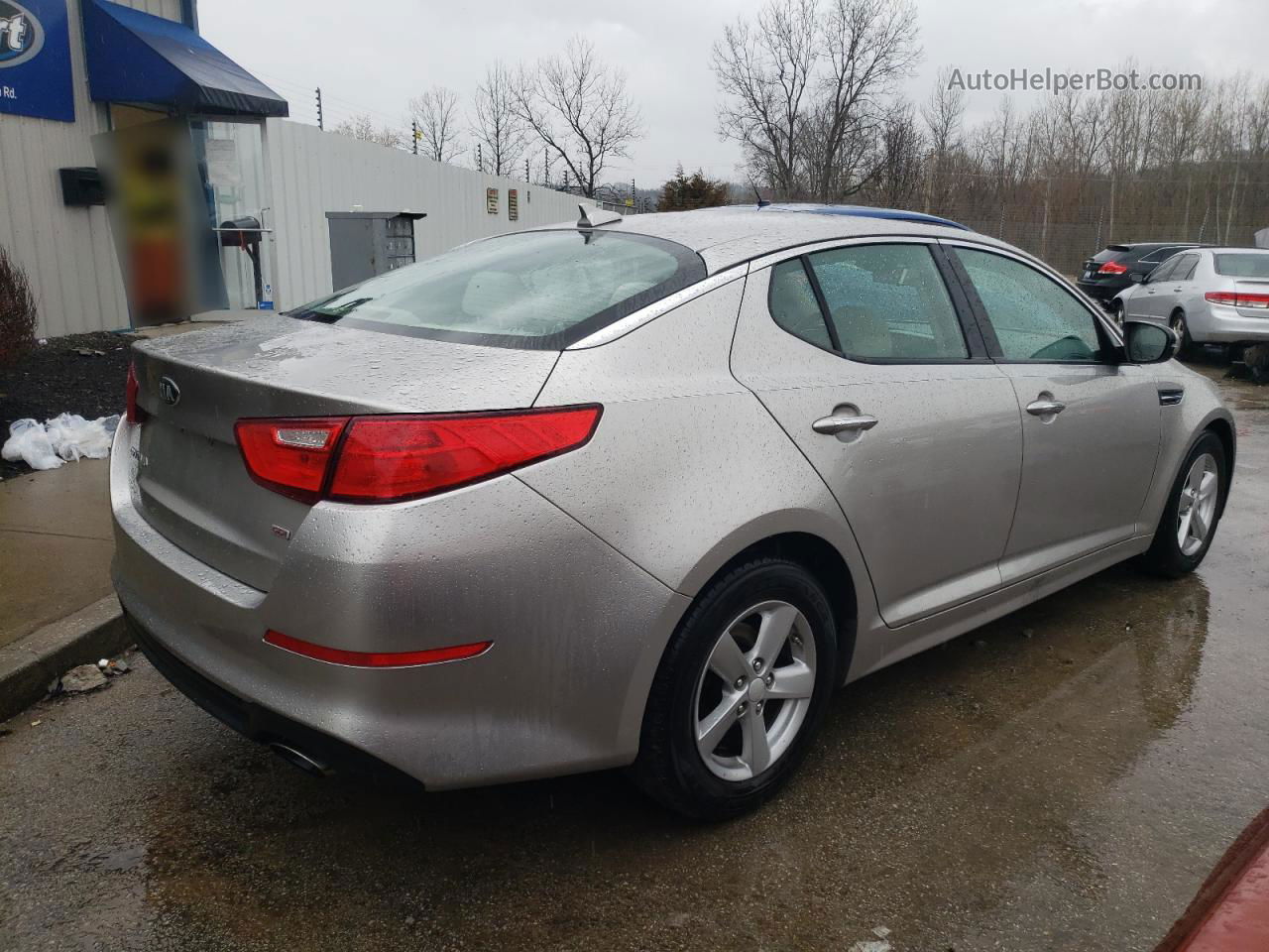 2014 Kia Optima Lx Silver vin: 5XXGM4A76EG292538