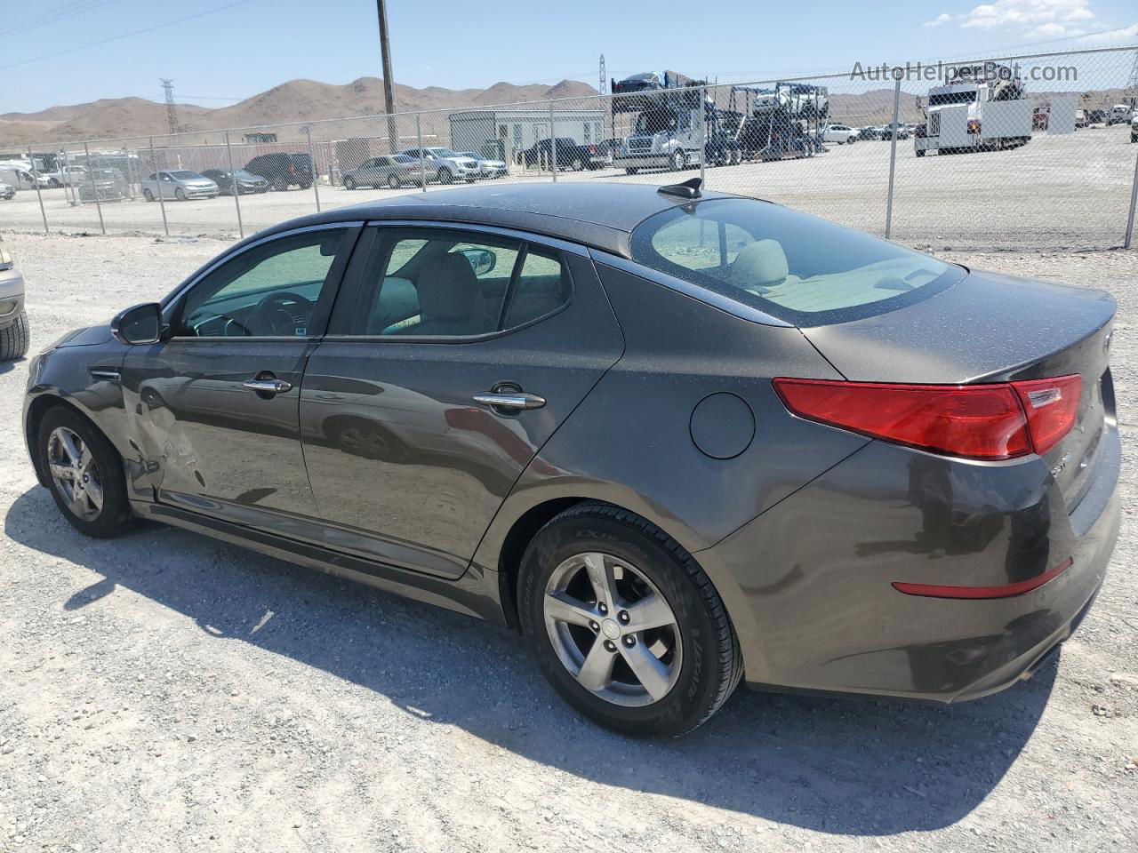 2014 Kia Optima Lx Brown vin: 5XXGM4A76EG307684