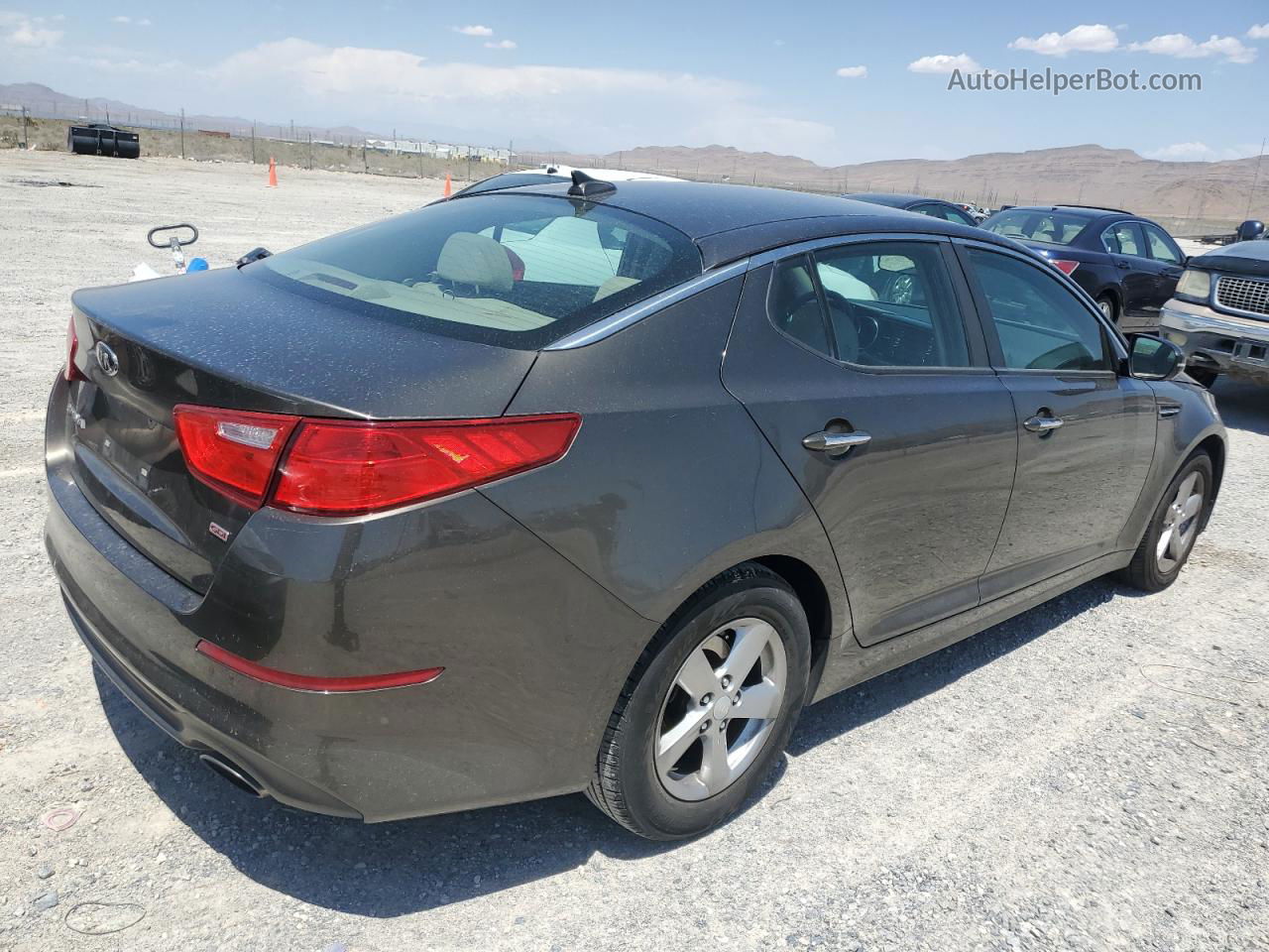 2014 Kia Optima Lx Brown vin: 5XXGM4A76EG307684