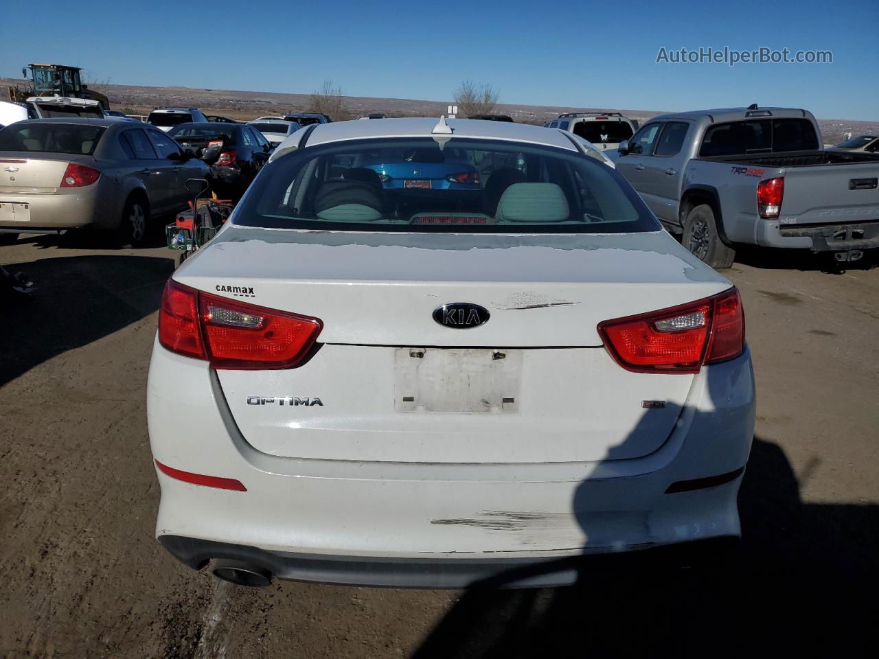 2014 Kia Optima Lx White vin: 5XXGM4A76EG314165