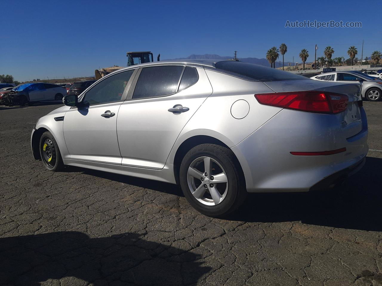 2014 Kia Optima Lx Silver vin: 5XXGM4A76EG321567