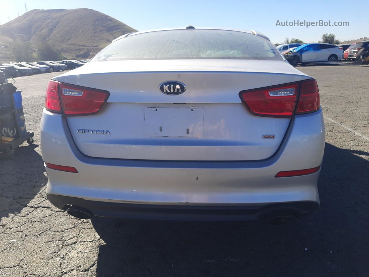 2014 Kia Optima Lx Silver vin: 5XXGM4A76EG321567