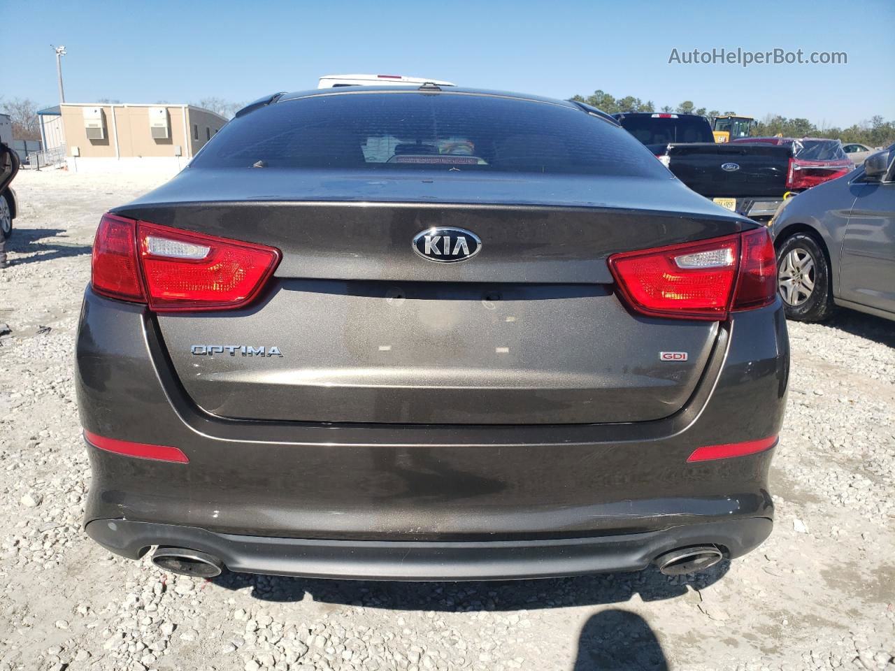 2014 Kia Optima Lx Brown vin: 5XXGM4A76EG326459