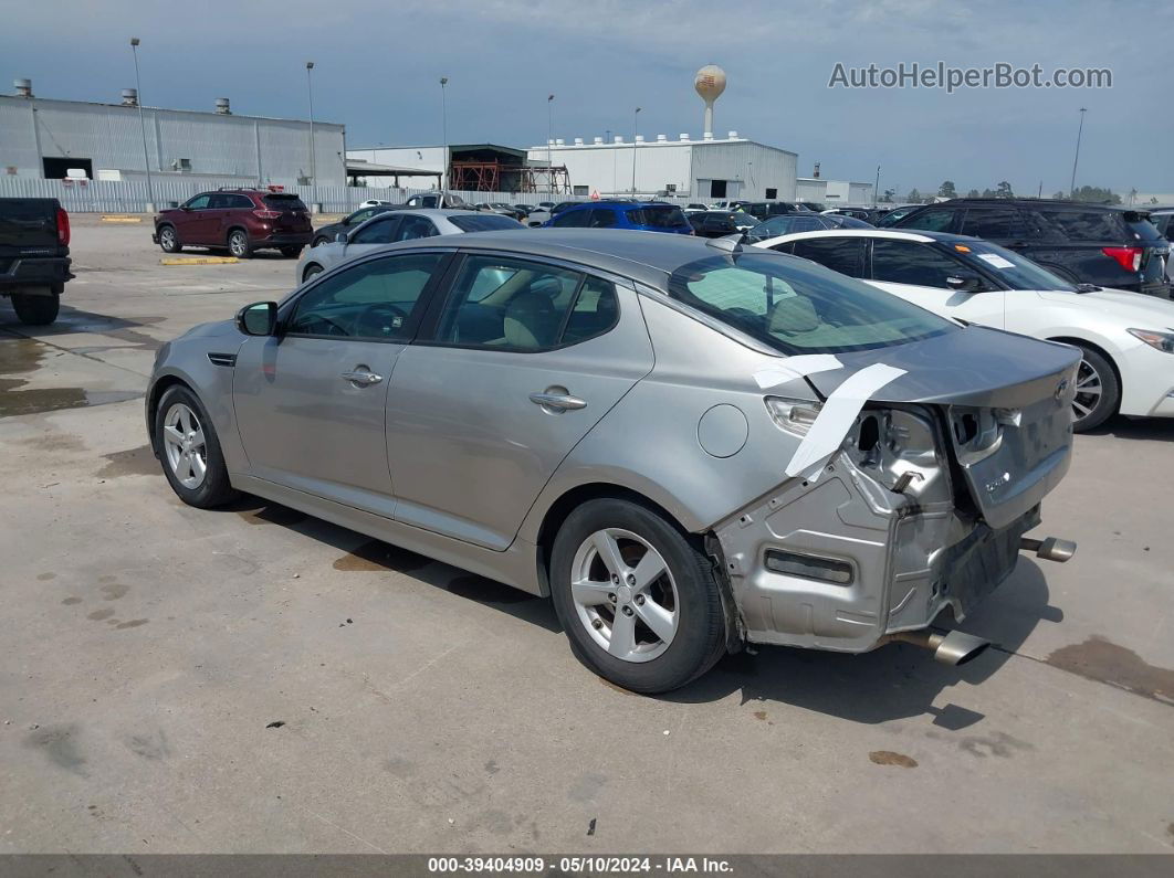 2014 Kia Optima Lx Серебряный vin: 5XXGM4A76EG333508