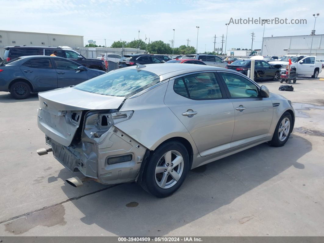 2014 Kia Optima Lx Серебряный vin: 5XXGM4A76EG333508