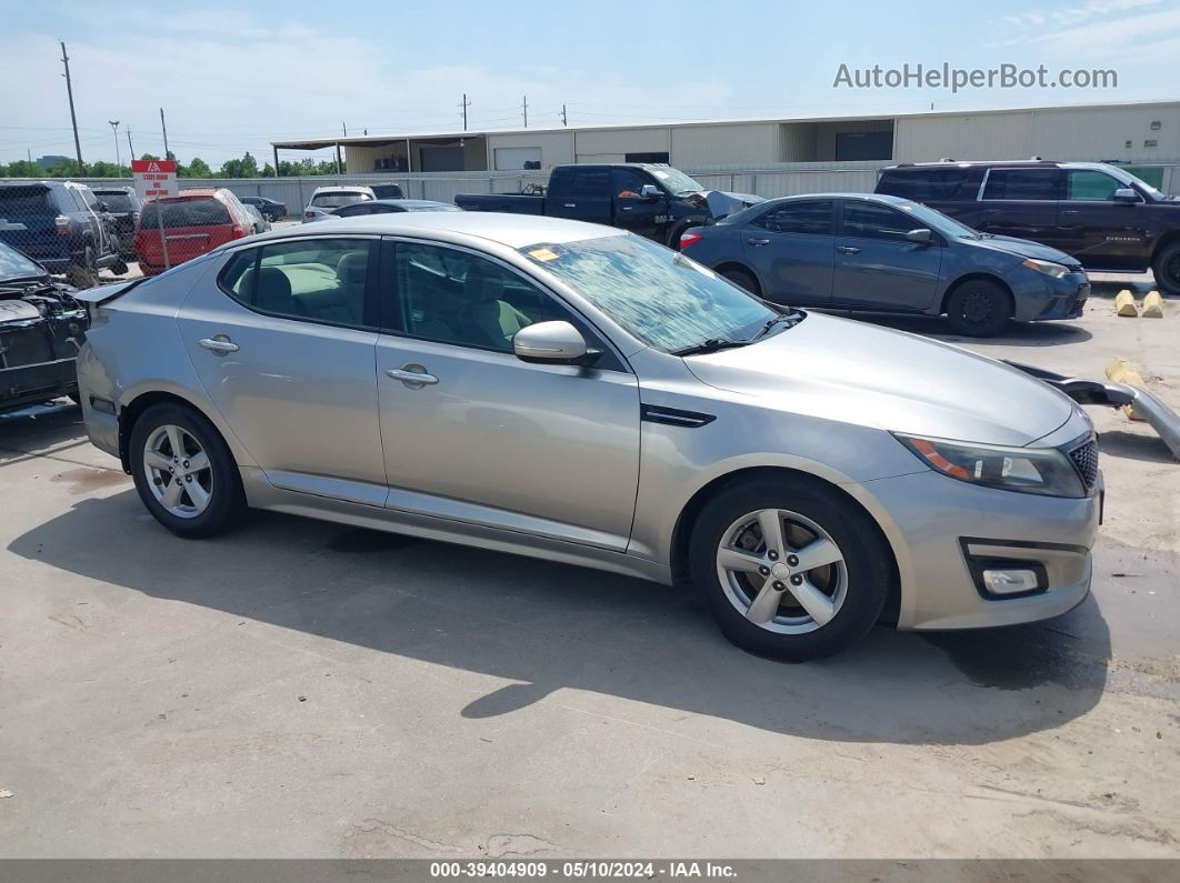 2014 Kia Optima Lx Silver vin: 5XXGM4A76EG333508