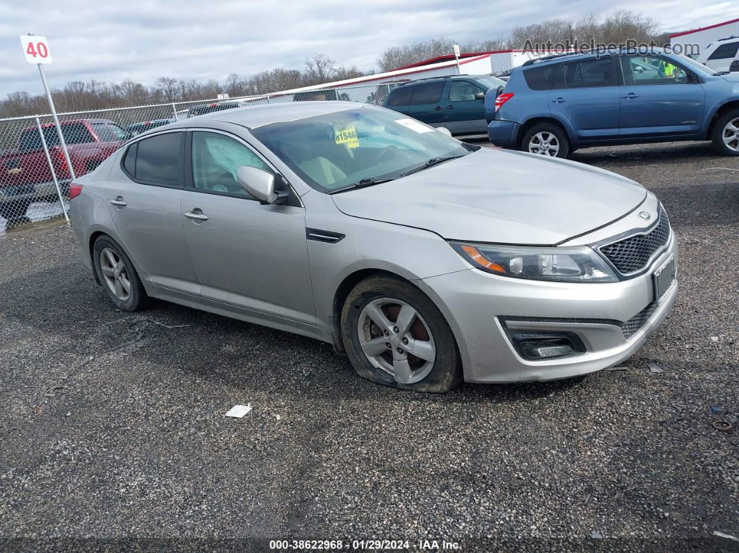 2014 Kia Optima Lx Silver vin: 5XXGM4A76EG341950