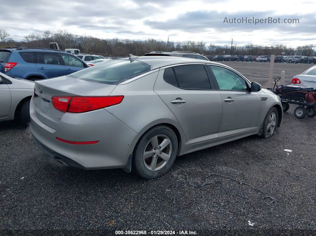 2014 Kia Optima Lx Silver vin: 5XXGM4A76EG341950