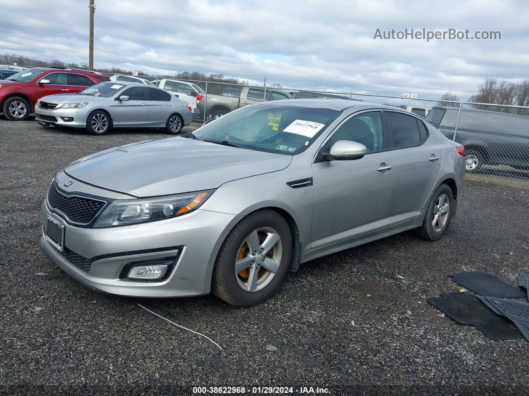 2014 Kia Optima Lx Silver vin: 5XXGM4A76EG341950