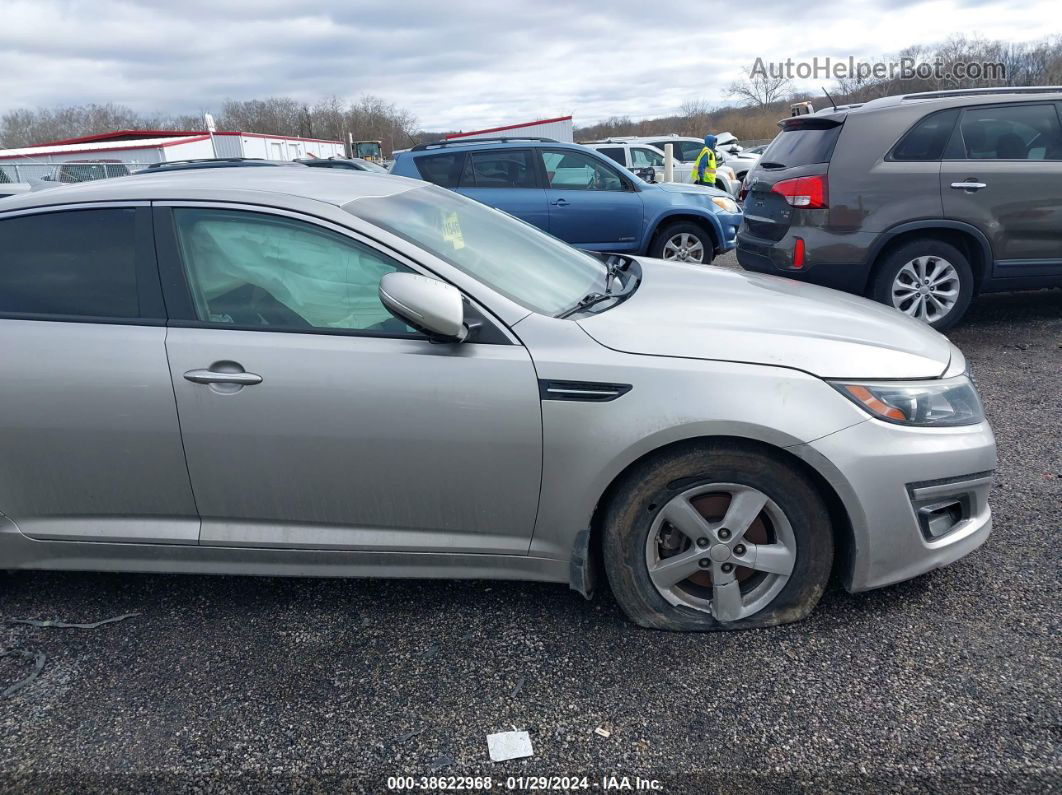 2014 Kia Optima Lx Серебряный vin: 5XXGM4A76EG341950