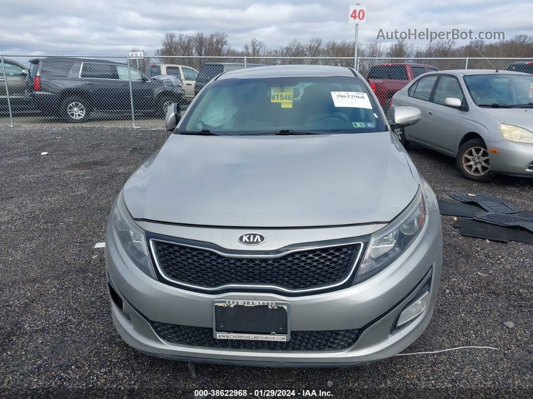 2014 Kia Optima Lx Silver vin: 5XXGM4A76EG341950