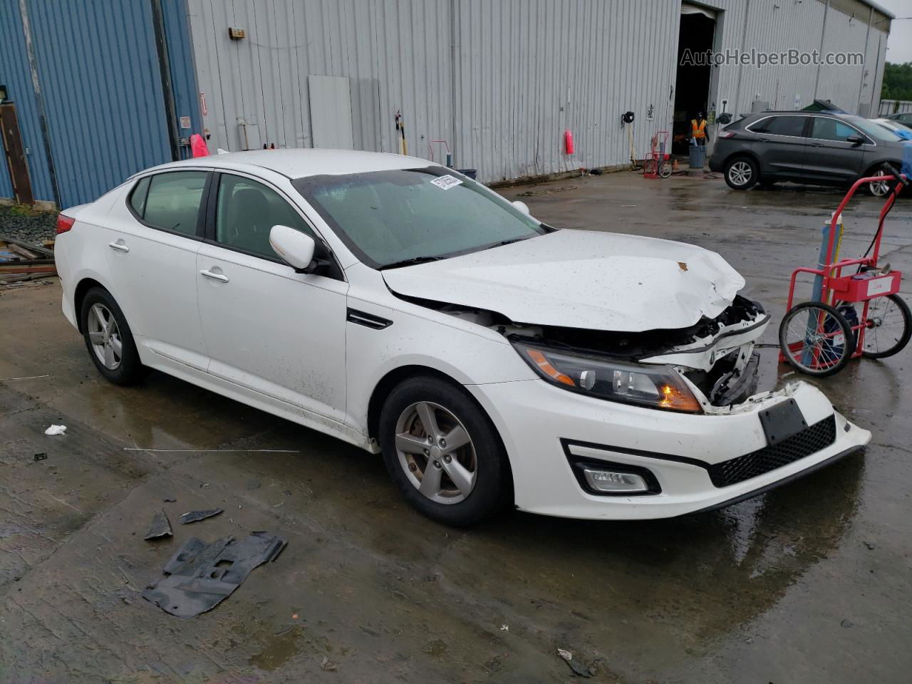 2014 Kia Optima Lx Белый vin: 5XXGM4A76EG343309