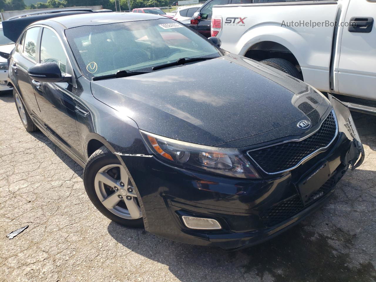 2015 Kia Optima Lx Черный vin: 5XXGM4A76FG431469