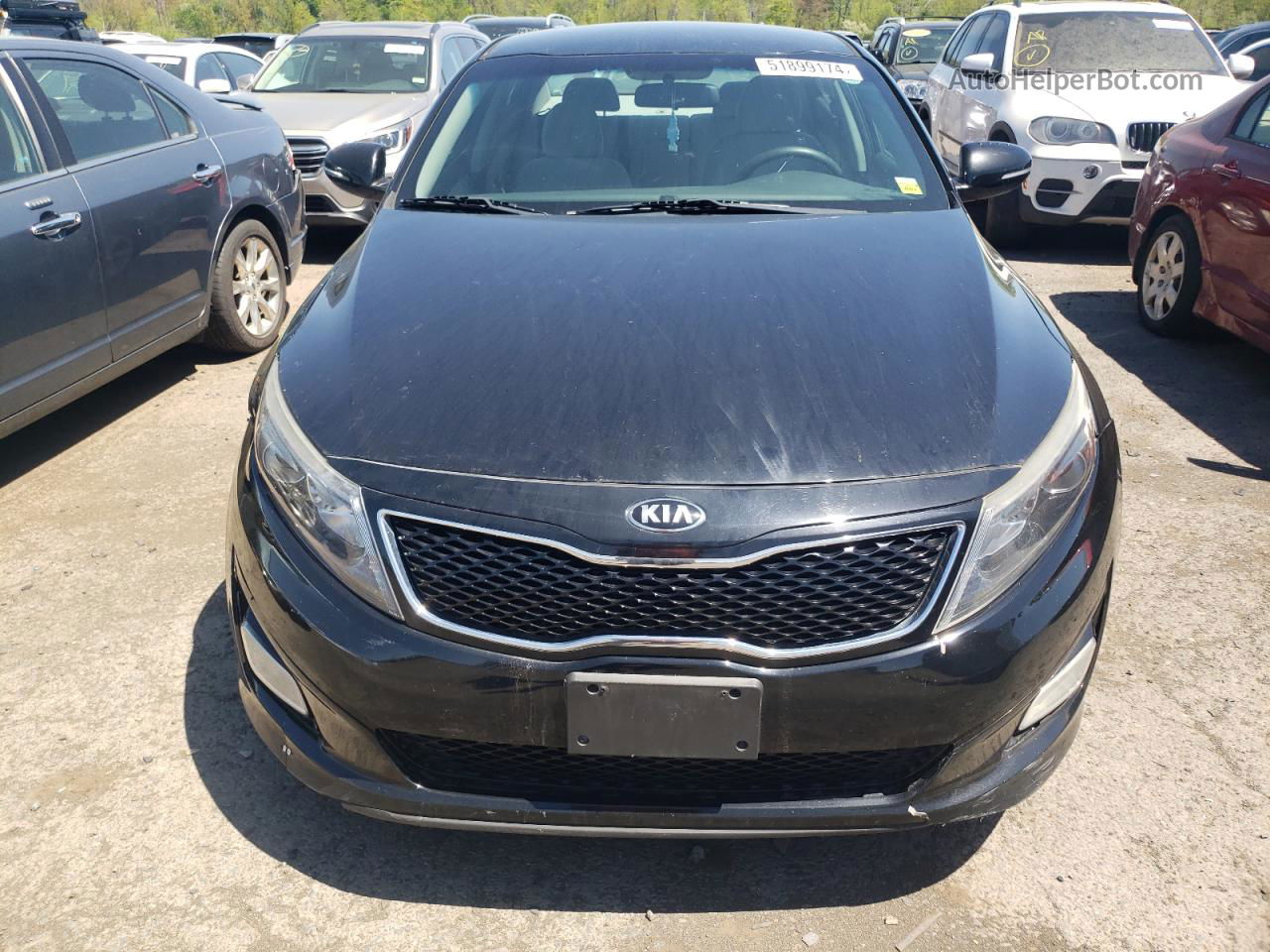 2015 Kia Optima Lx Black vin: 5XXGM4A76FG447025